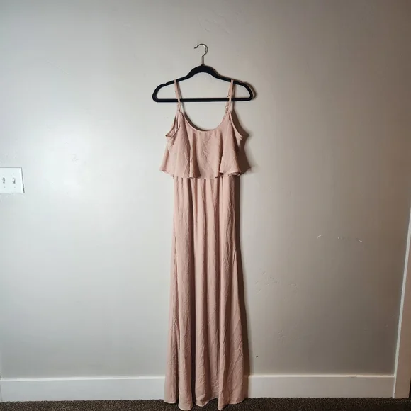 Show Me Your Mumu Caitlin Ruffle Maxi Dress Size Small - Picture 3 of 5
